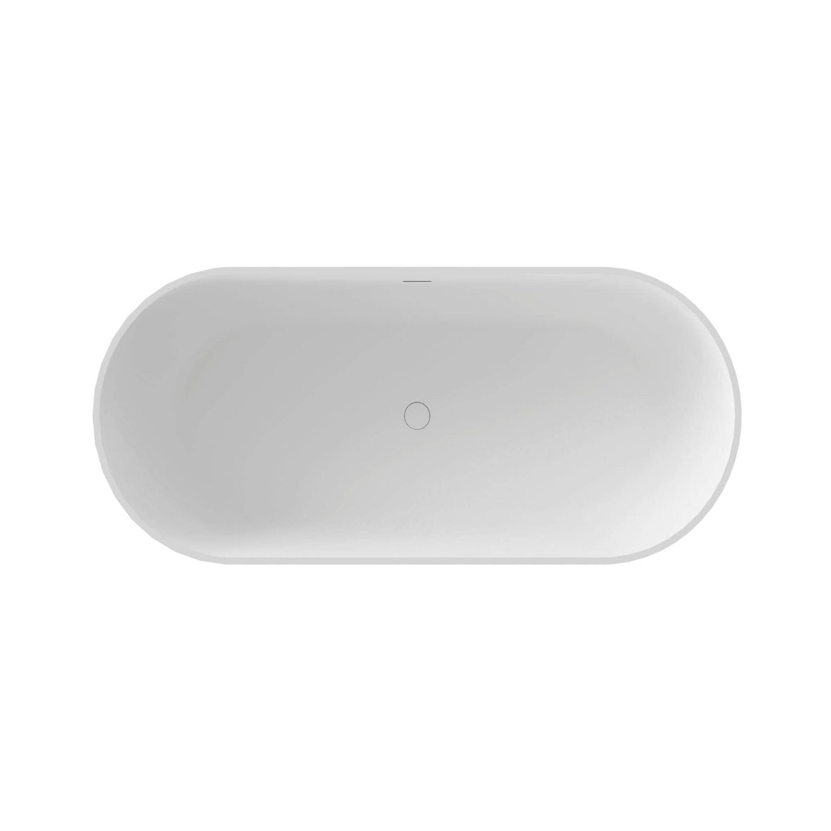 Wavecrest 59-Inch Luxury Solid Surface Matte White Freestanding Soaking Tub (SAK95320)