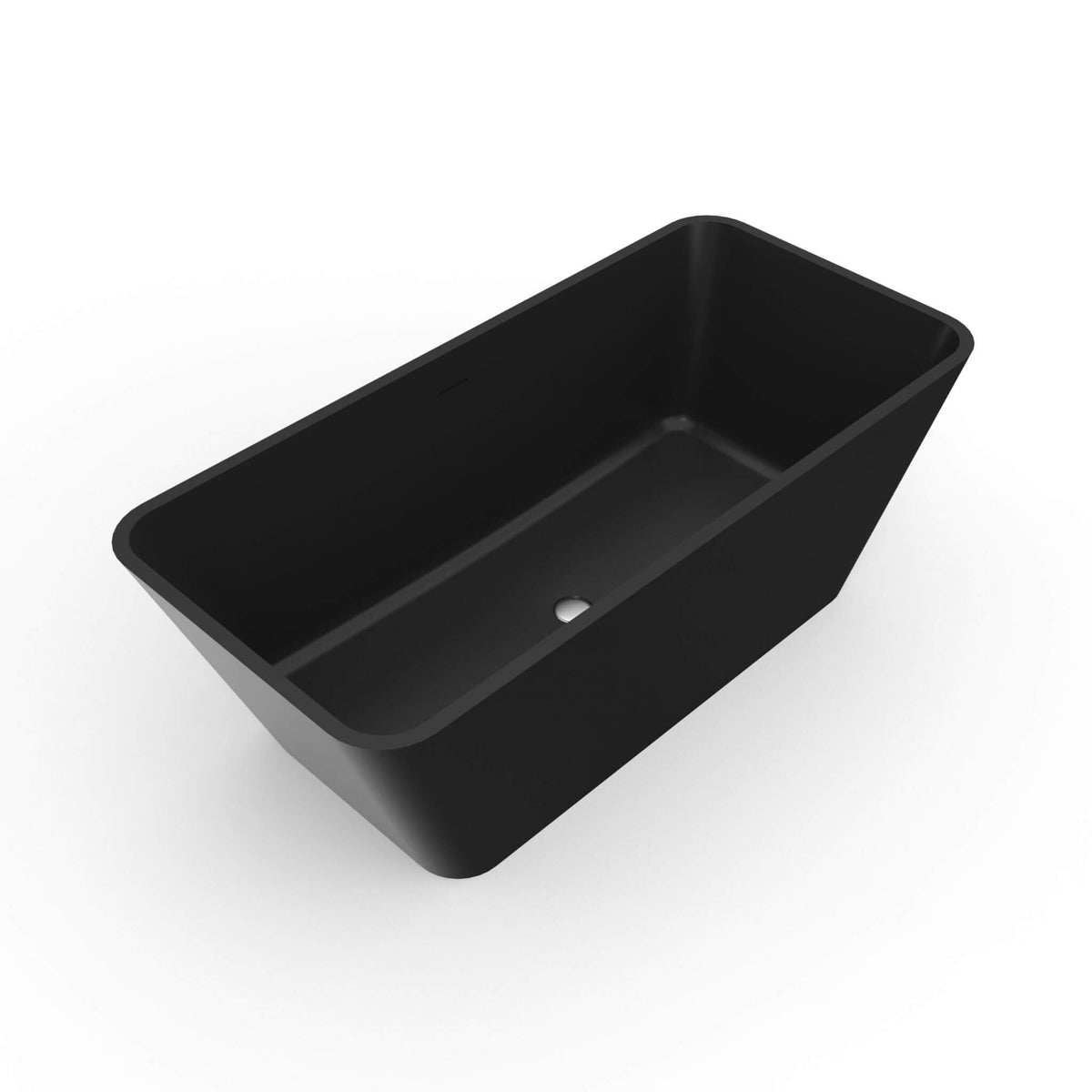 Cascade 67-Inch Luxury Freestanding Solid Surface Soaking Bathtub (SAK51920)