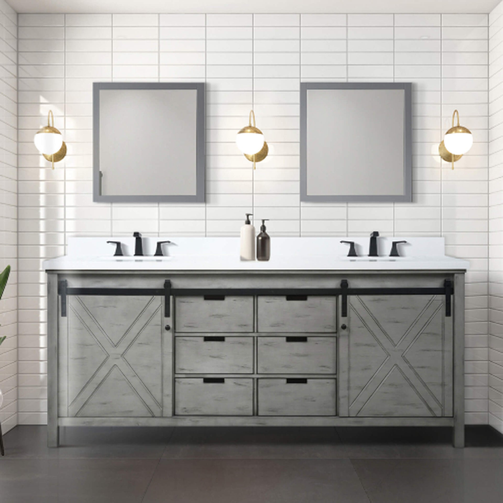 80-Inch Fully Assembled Double Bath Vanity With Soft Close Cabinets [No Countertop] (SAK53904)