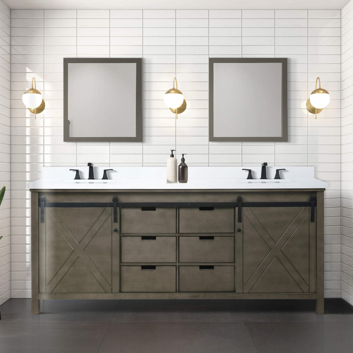 80-Inch Fully Assembled Double Bath Vanity With Soft Close Cabinets [No Countertop] (SAK53904)