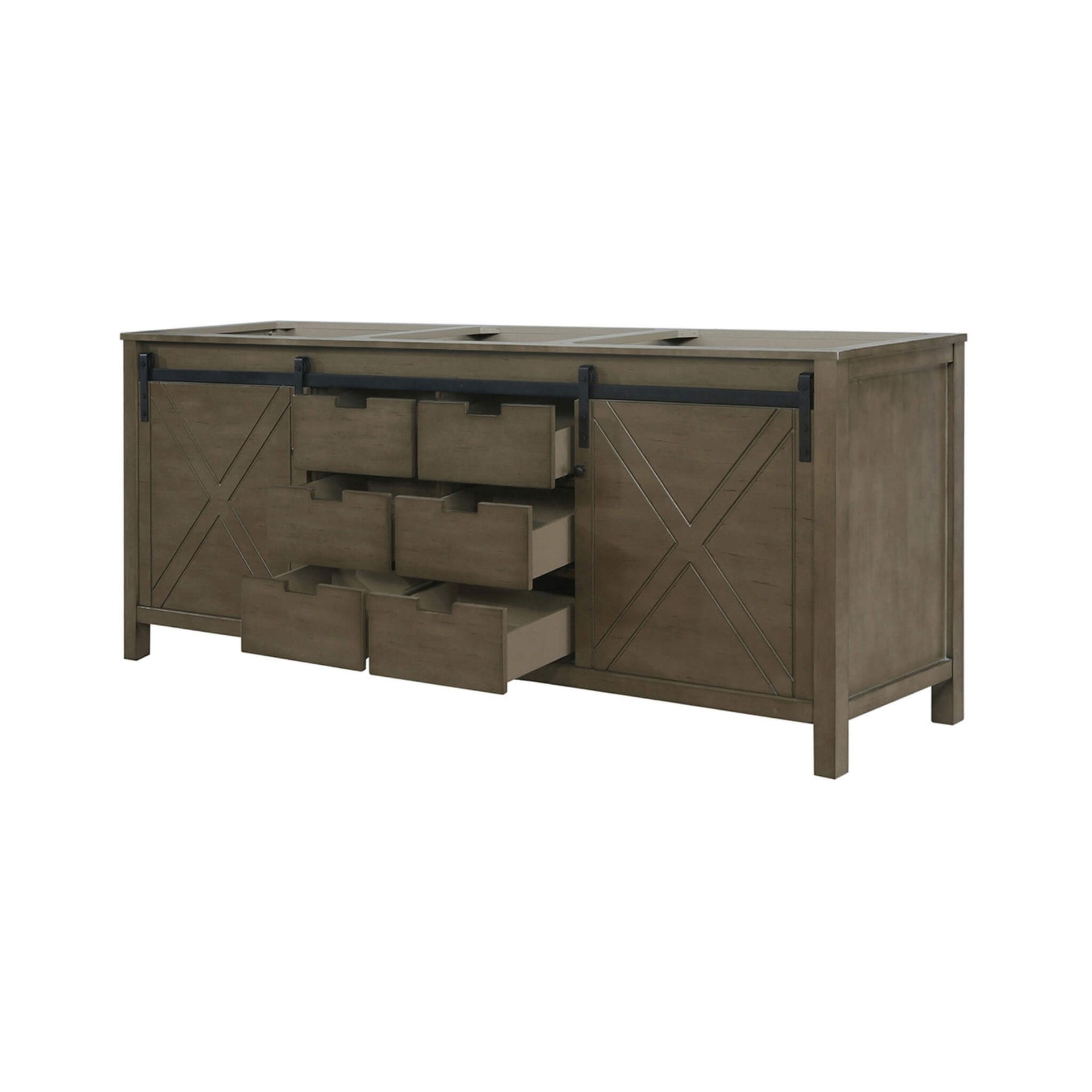 80-Inch Fully Assembled Double Bath Vanity With Soft Close Cabinets [No Countertop] (SAK53904)