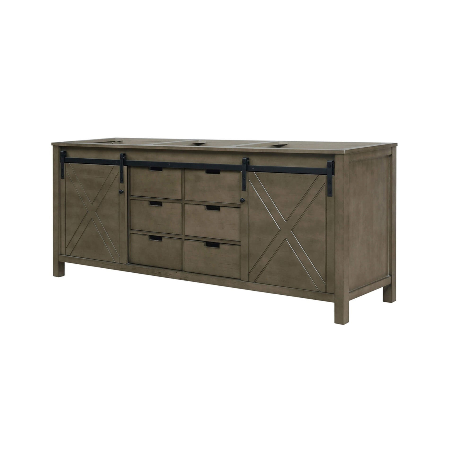 80-Inch Fully Assembled Double Bath Vanity With Soft Close Cabinets [No Countertop] (SAK53904)