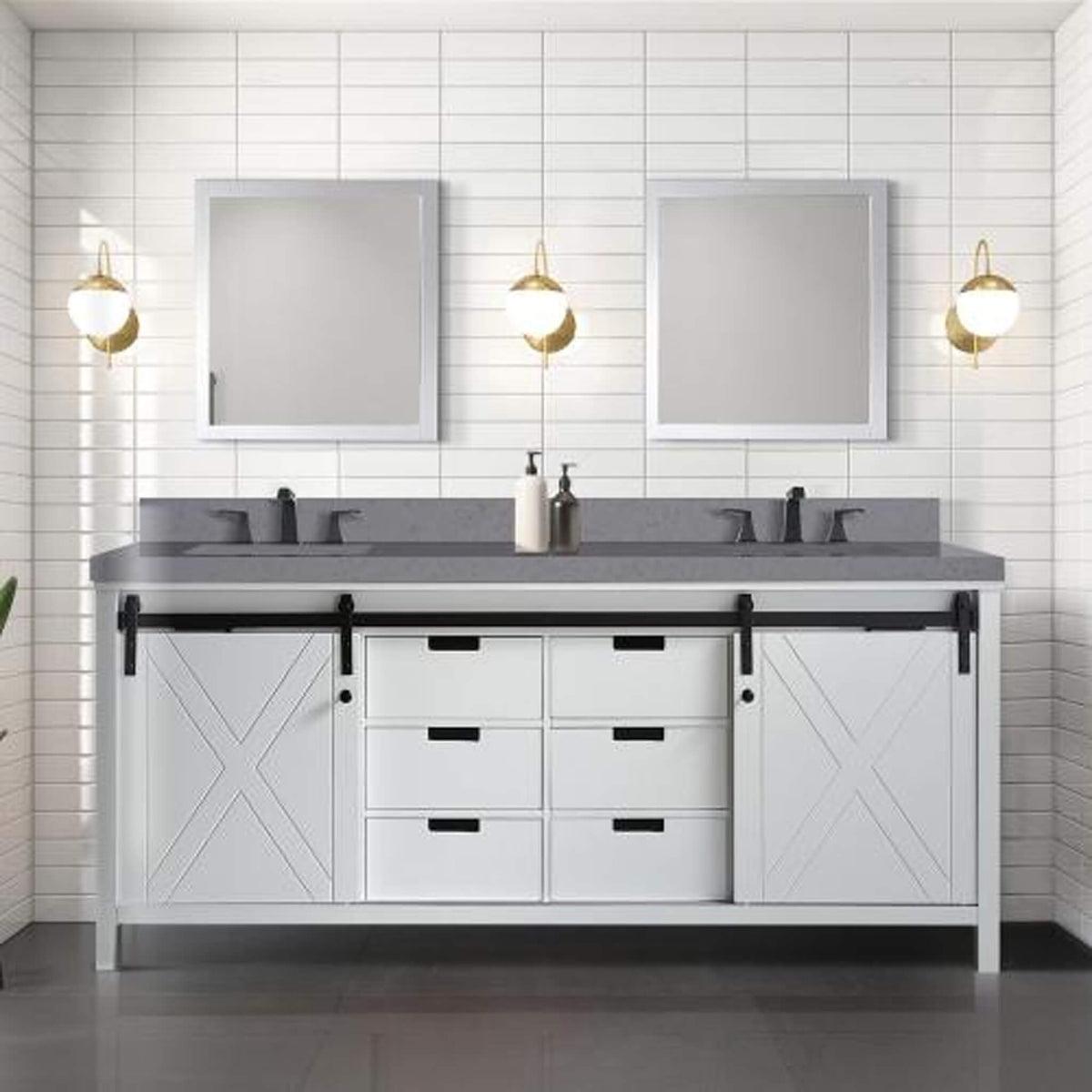 80-Inch Fully Assembled Double Bath Vanity With Soft Close Cabinets [No Countertop] (SAK53904)