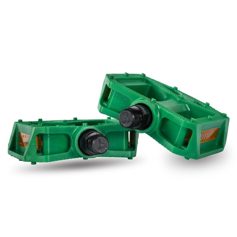 Nylon Bicycle Pedals Ultralight Flat Platform Bike Pedals For Mountain Bike 9/16'' 1/2