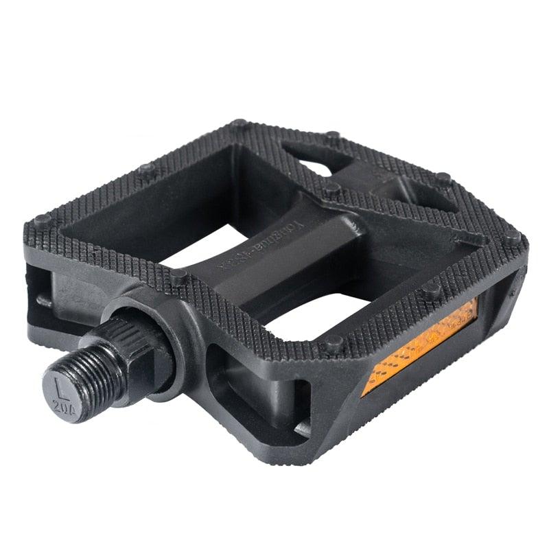 Nylon Bicycle Pedals Ultralight Flat Platform Bike Pedals For Mountain Bike 9/16'' 1/2