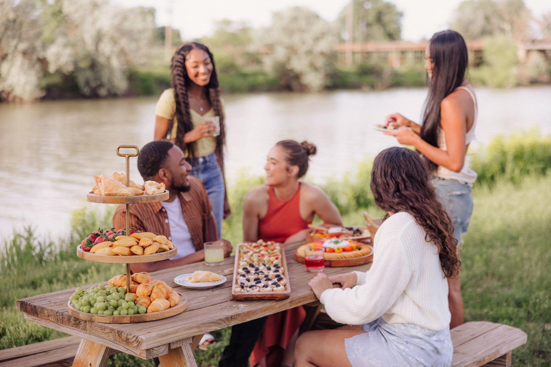 Tapas 3 Tier Serving Tray Picnic Time Family of Brands