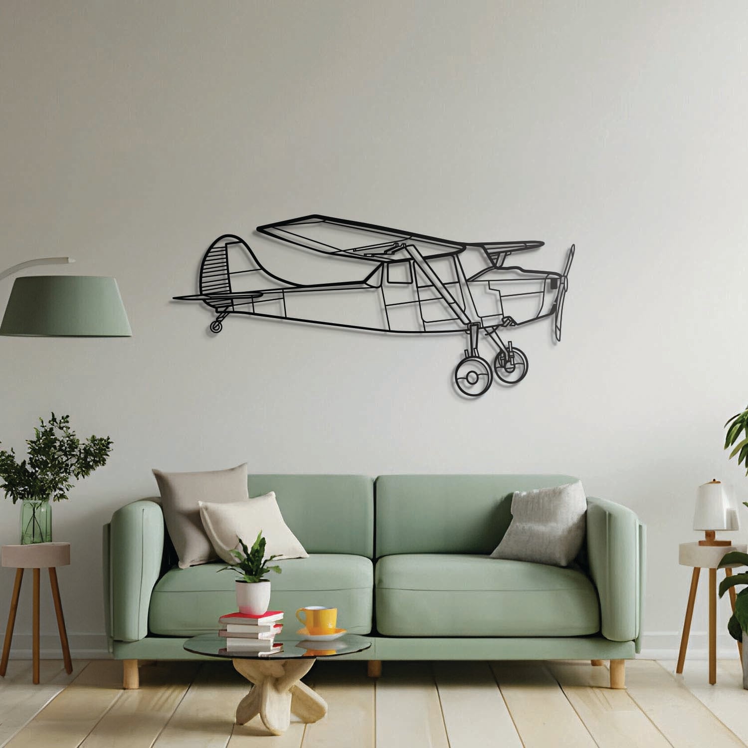 O-1 Bird Dog Metal Aircraft Wall Art - NCP0434