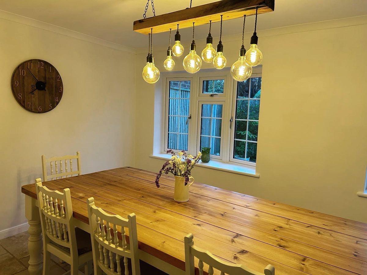 Oak Beam Chandelier