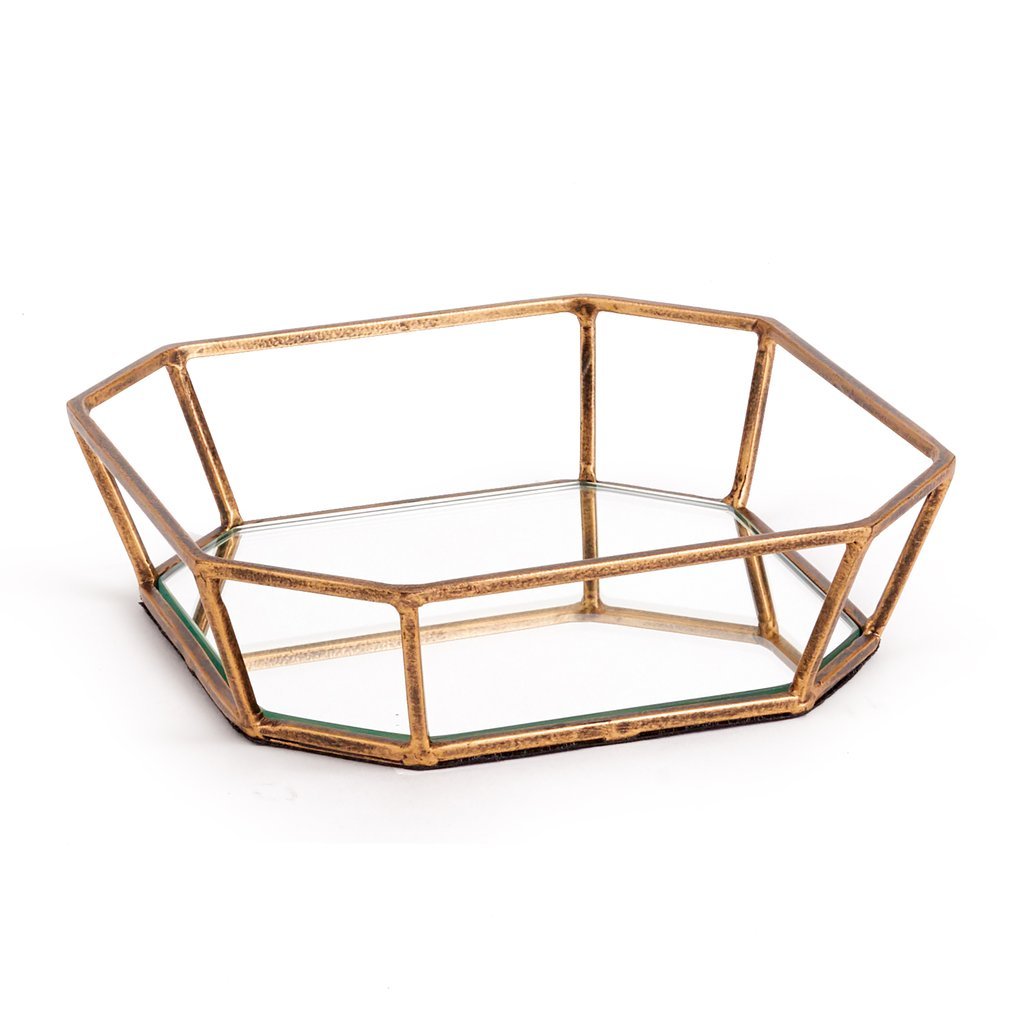 Oak Park Mirrored Cocktail Napkin Tray