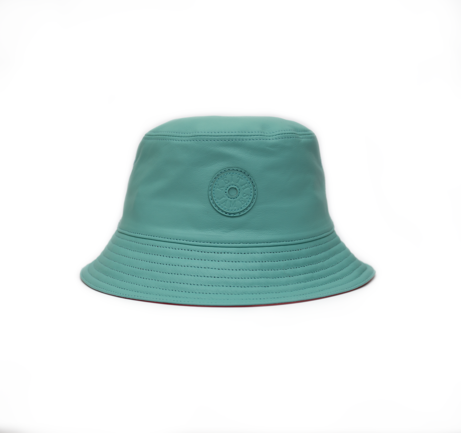 Leather Bucket Hat (Ocean Blue)