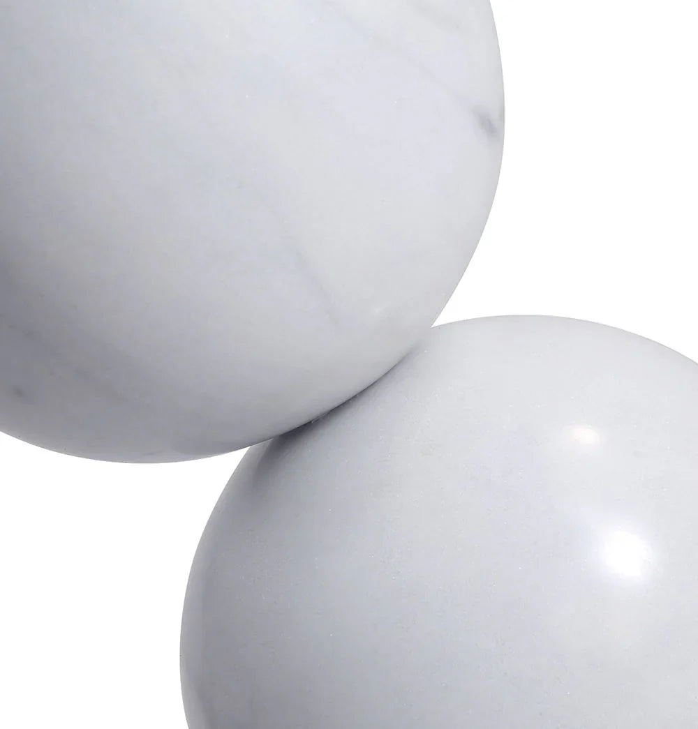 Oceane White Marble Side Table Snake Oil Guru