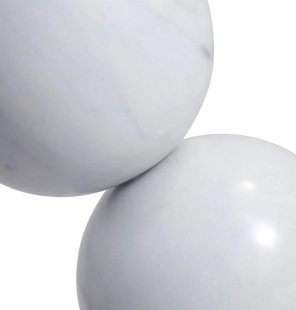 Oceane White Marble Side Table Snake Oil Guru