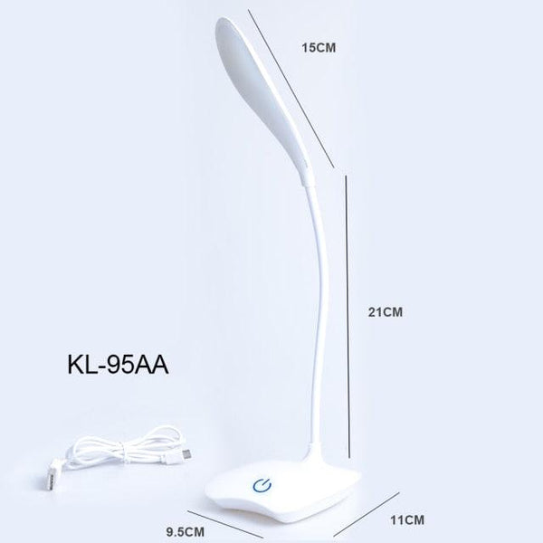 Office Desk LED Table Lamp USB Rechargeable Battery Bright Lamp Eye Care Mini Flex Room Desk Children's Lamp Bedroom Nightstand Decorative Table Lamp Cute Study Lamps for Bedroom Décor