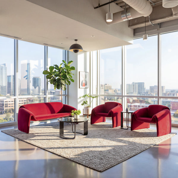 Horten Accent Chair Red