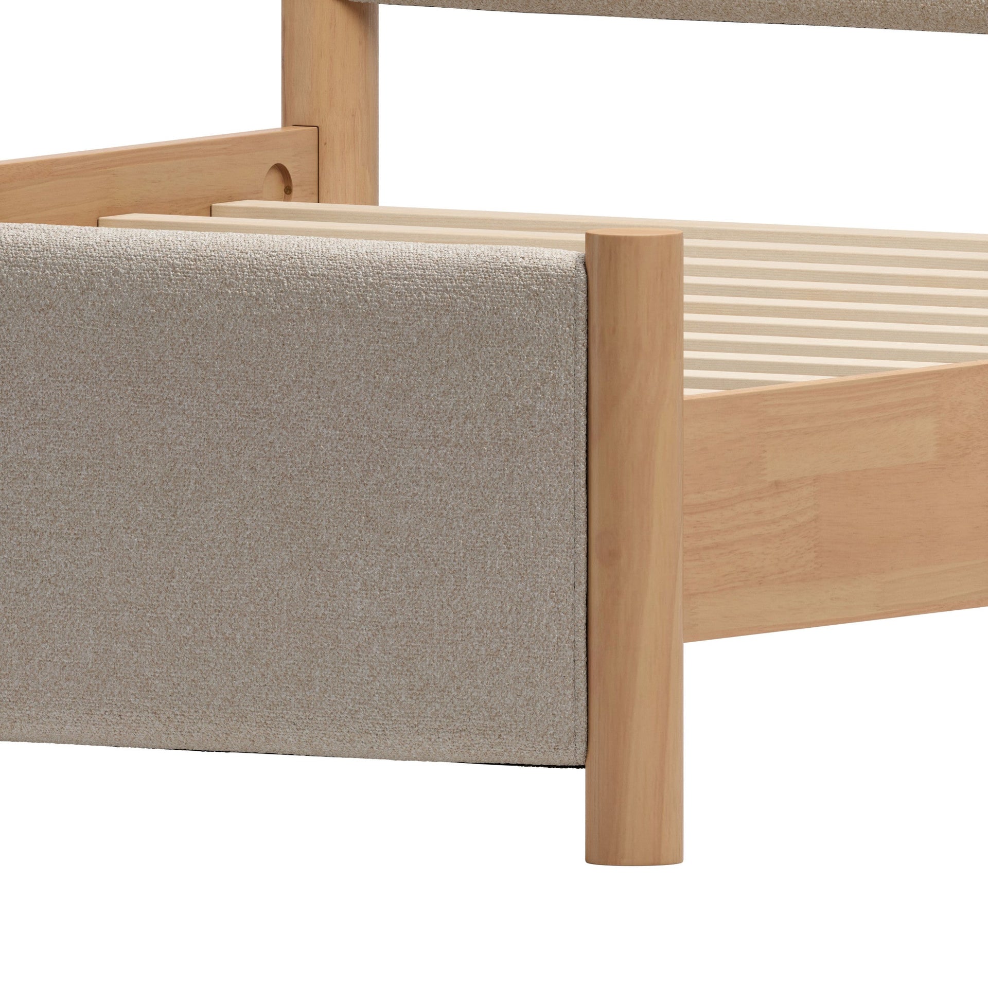 Hadi Queen Bed Beige & Natural