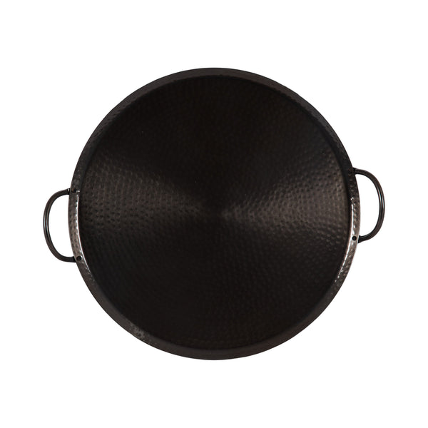 Sanzo Hammered Round Metal Tray