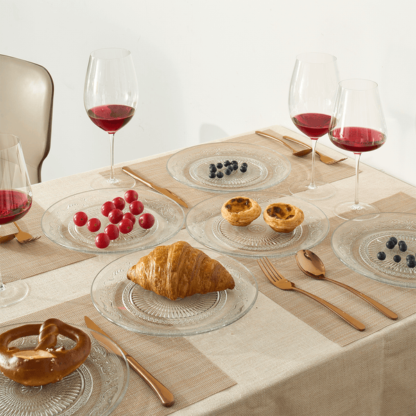 Classica Vintage Glass Plate, Set of 6