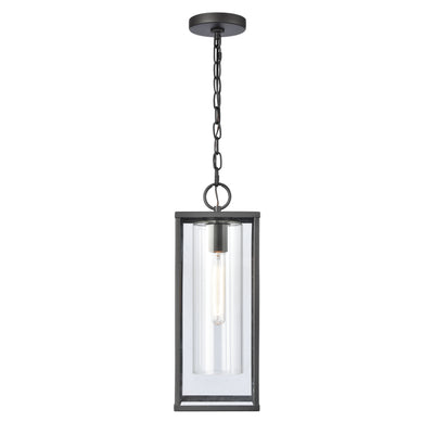 Augusta 7'' Wide 1-Light Outdoor Pendant - Matte Black