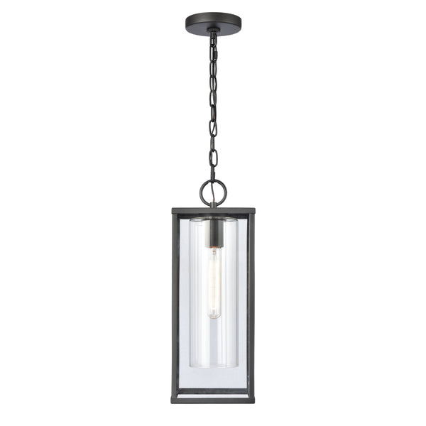 Augusta 7'' Wide 1-Light Outdoor Pendant - Matte Black