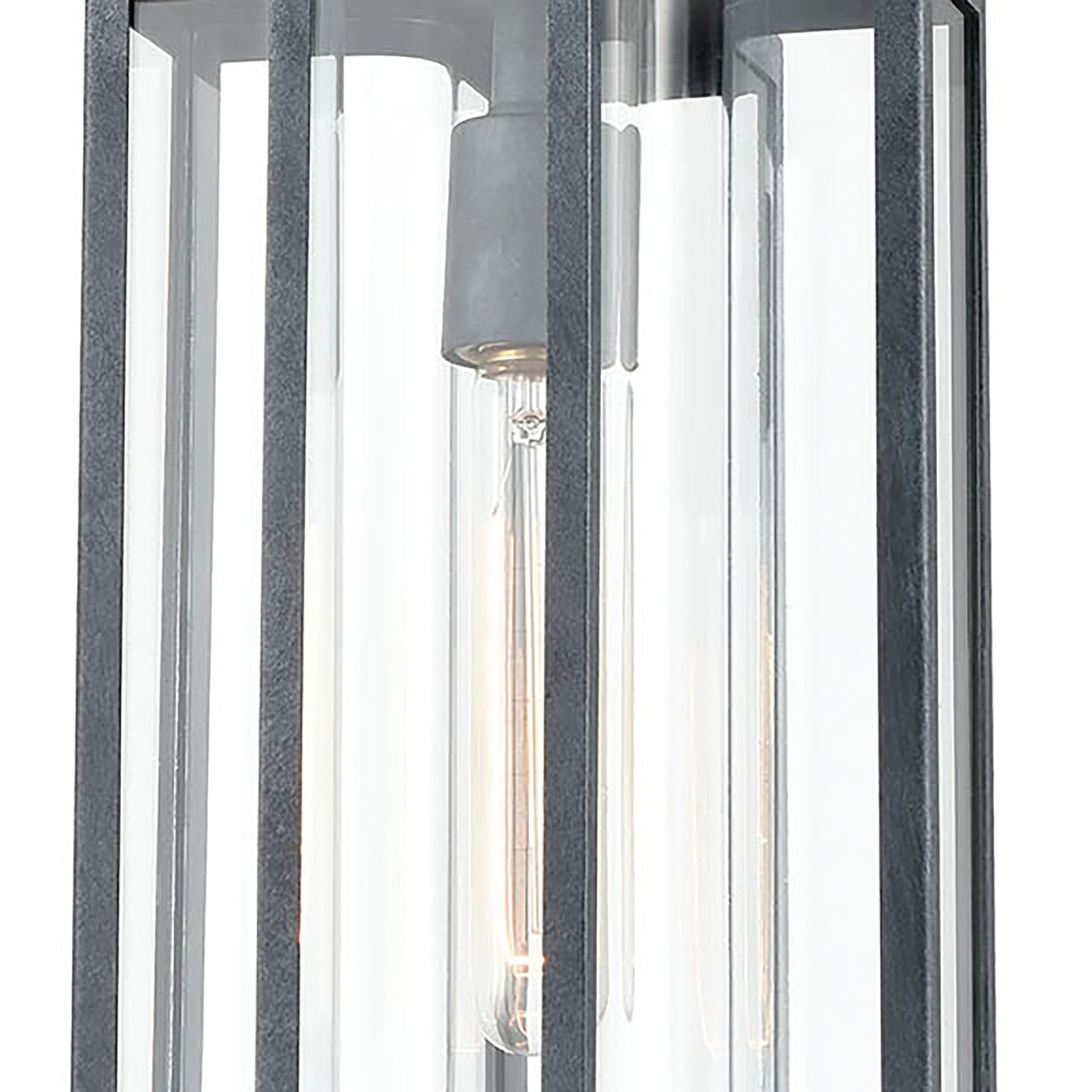 Bianca 8'' Wide 1-Light Outdoor Pendant - Aged Zinc