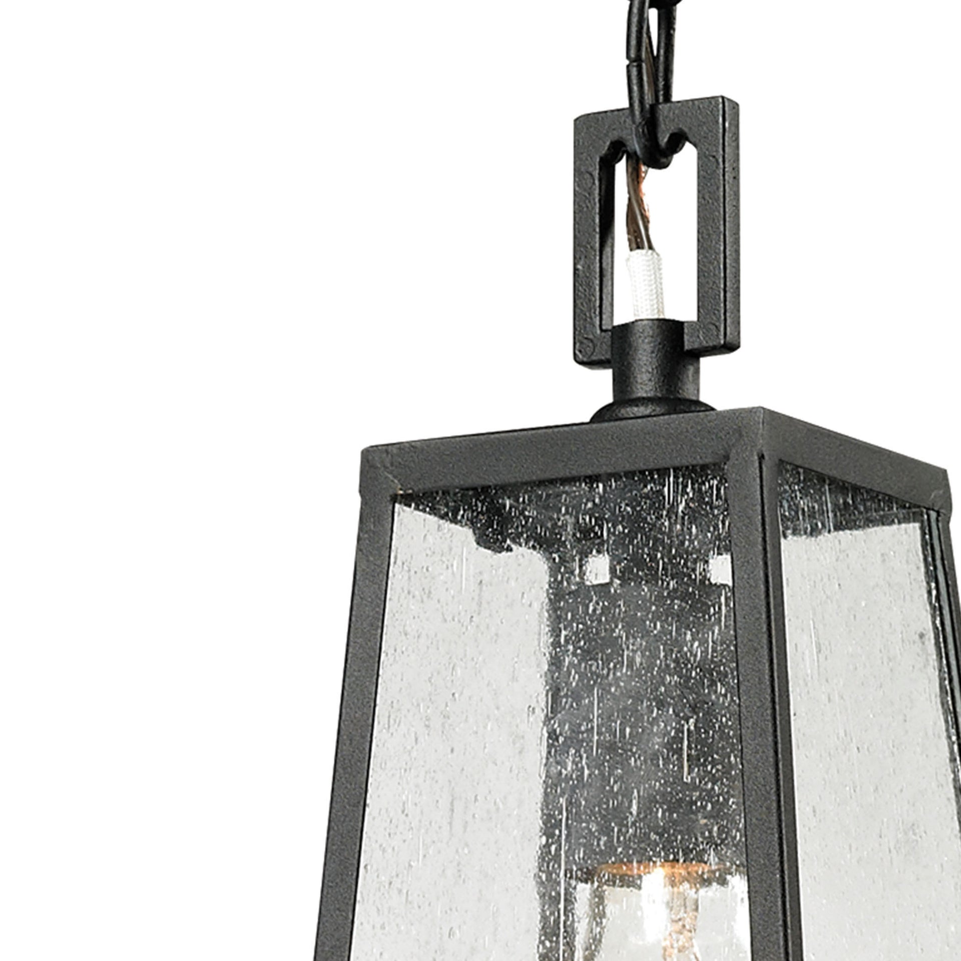 Meditterano 5'' Wide 1-Light Outdoor Pendant - Matte Black