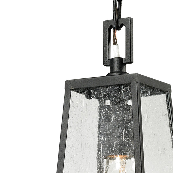 Meditterano 5'' Wide 1-Light Outdoor Pendant - Matte Black