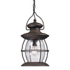 Village Lantern 8'' Wide 1-Light Outdoor Pendant - Weathered Charcoal