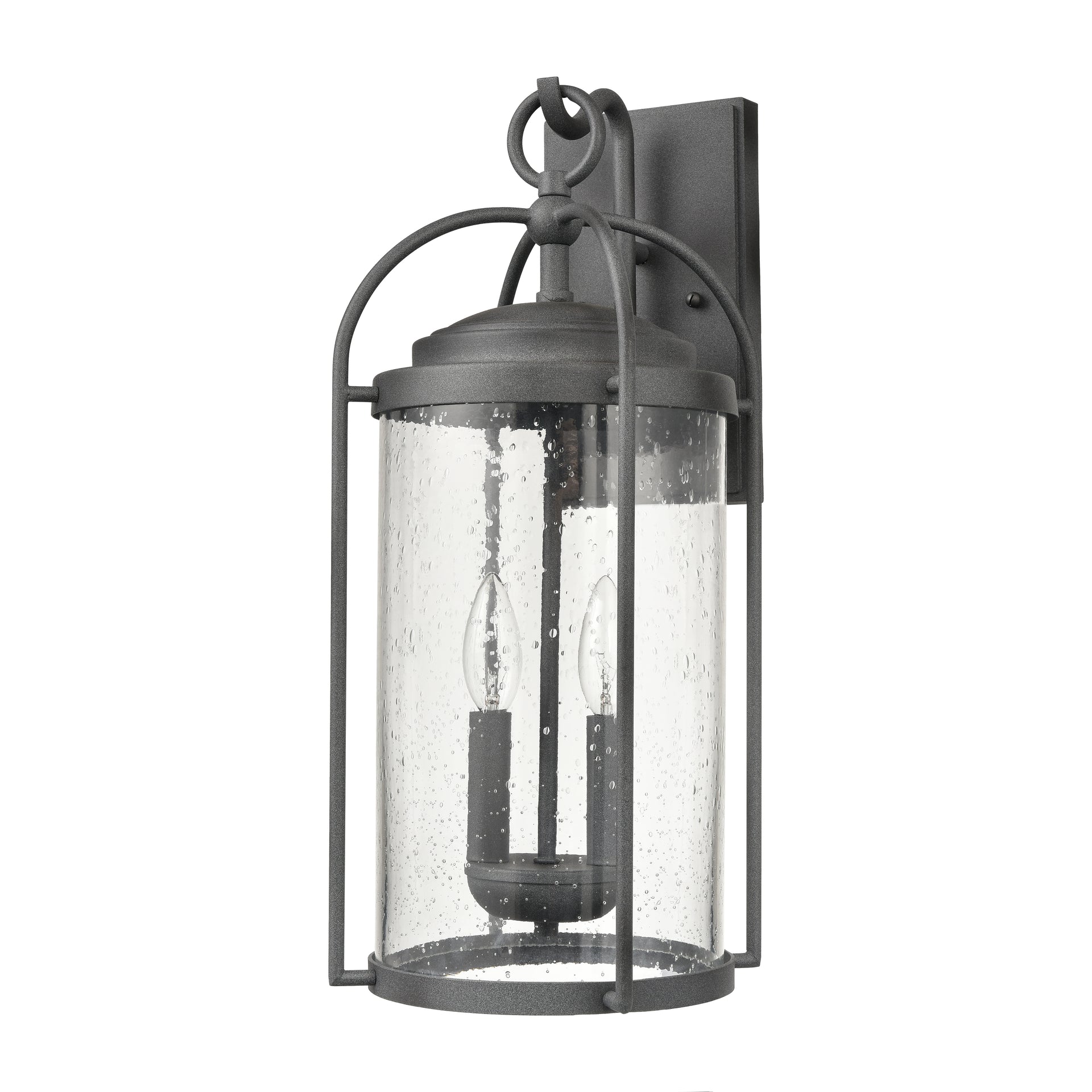 Catalonia 19'' High 2-Light Outdoor Sconce - Distressed Zinc
