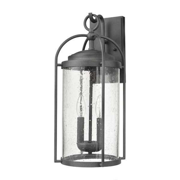 Catalonia 19'' High 2-Light Outdoor Sconce - Distressed Zinc
