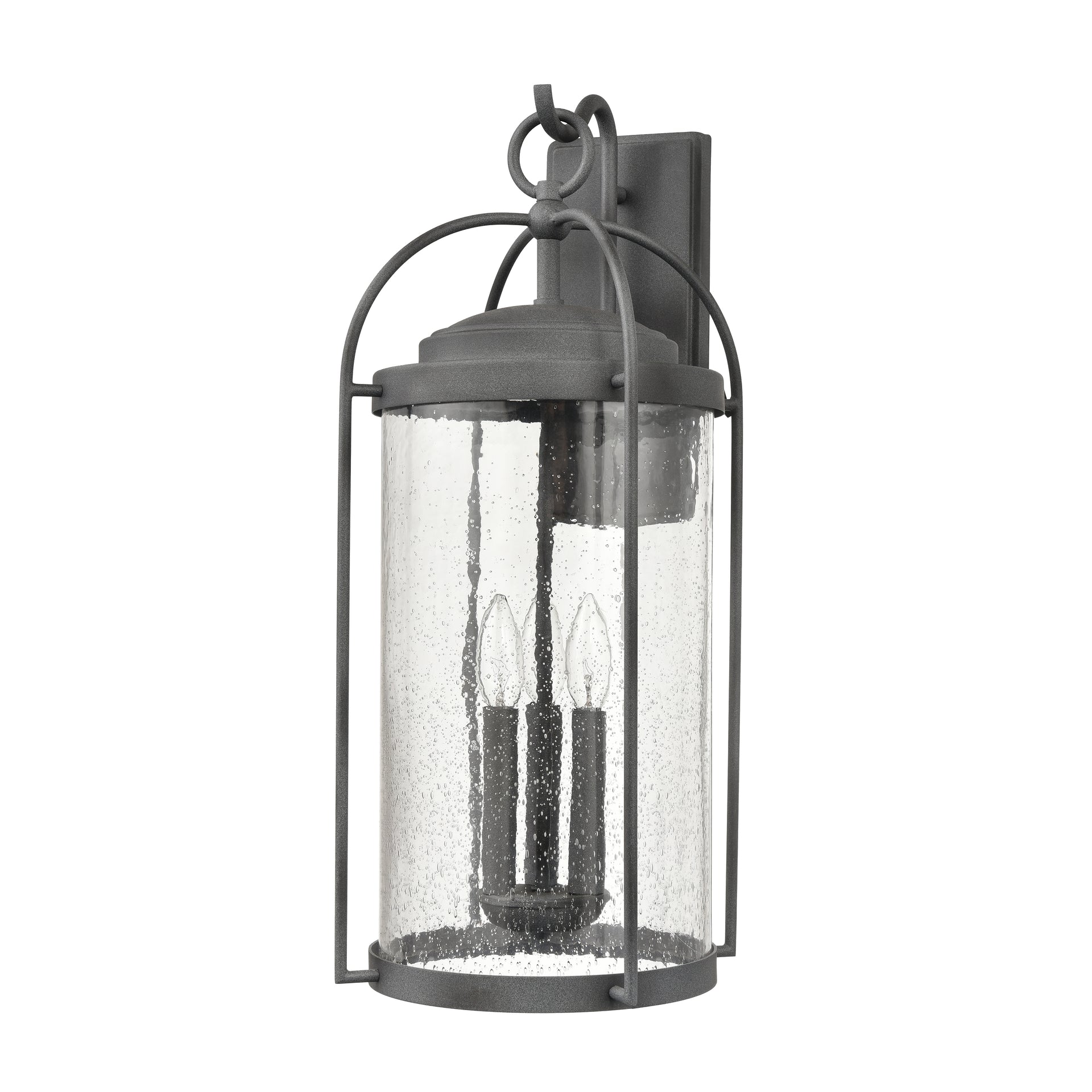 Catalonia 24'' High 3-Light Outdoor Sconce - Distressed Zinc