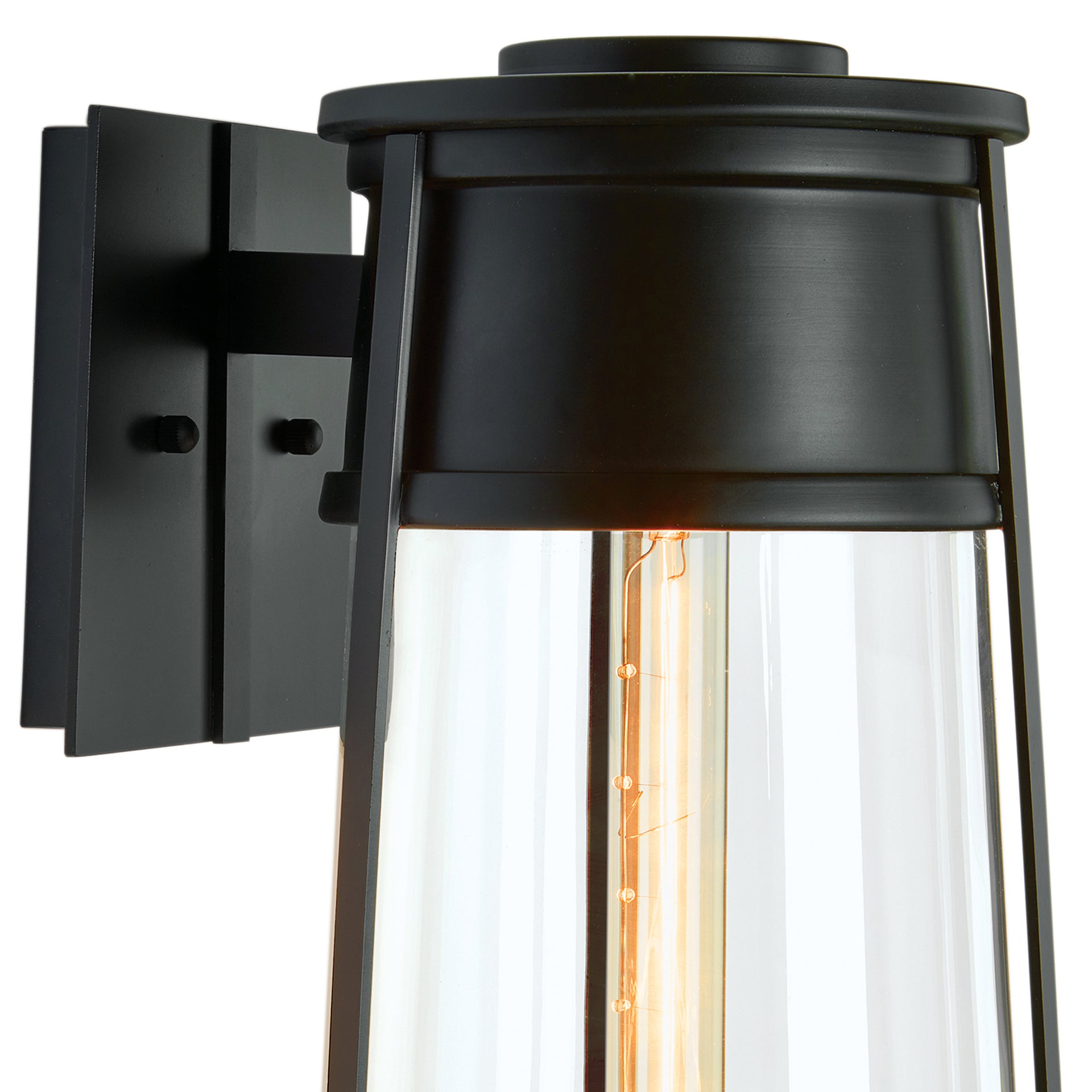 Cone 12.75'' High 1-Light Outdoor Sconce - Matte Black