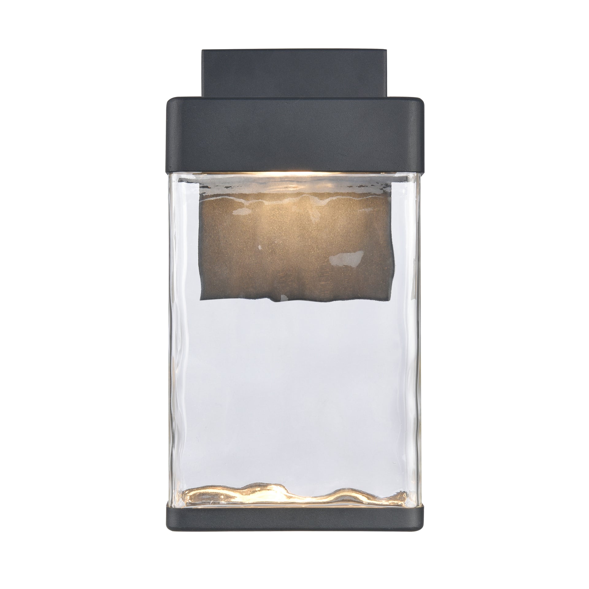 Cornice 13.5'' High Integrated LED Outdoor Sconce - Charcoal Black