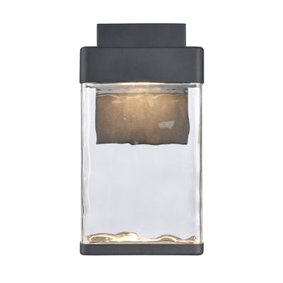 Cornice 13.5'' High Integrated LED Outdoor Sconce - Charcoal Black