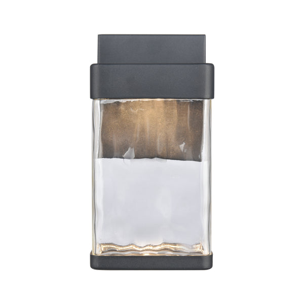 Cornice 9.75'' High Integrated LED Outdoor Sconce - Charcoal Black