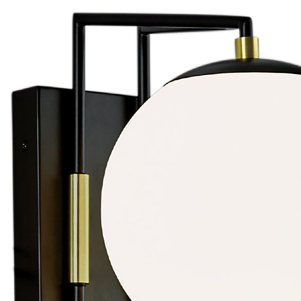 Cosmos 12.5'' High Integrated LED Outdoor Sconce - Matte Black Satin Brass