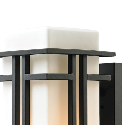 Croftwell 17'' High 1-Light Outdoor Sconce - Textured Matte Black