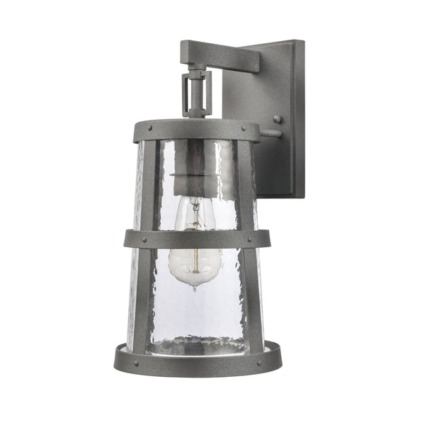 Dakota 14'' High 1-Light Outdoor Sconce - Distressed Zinc