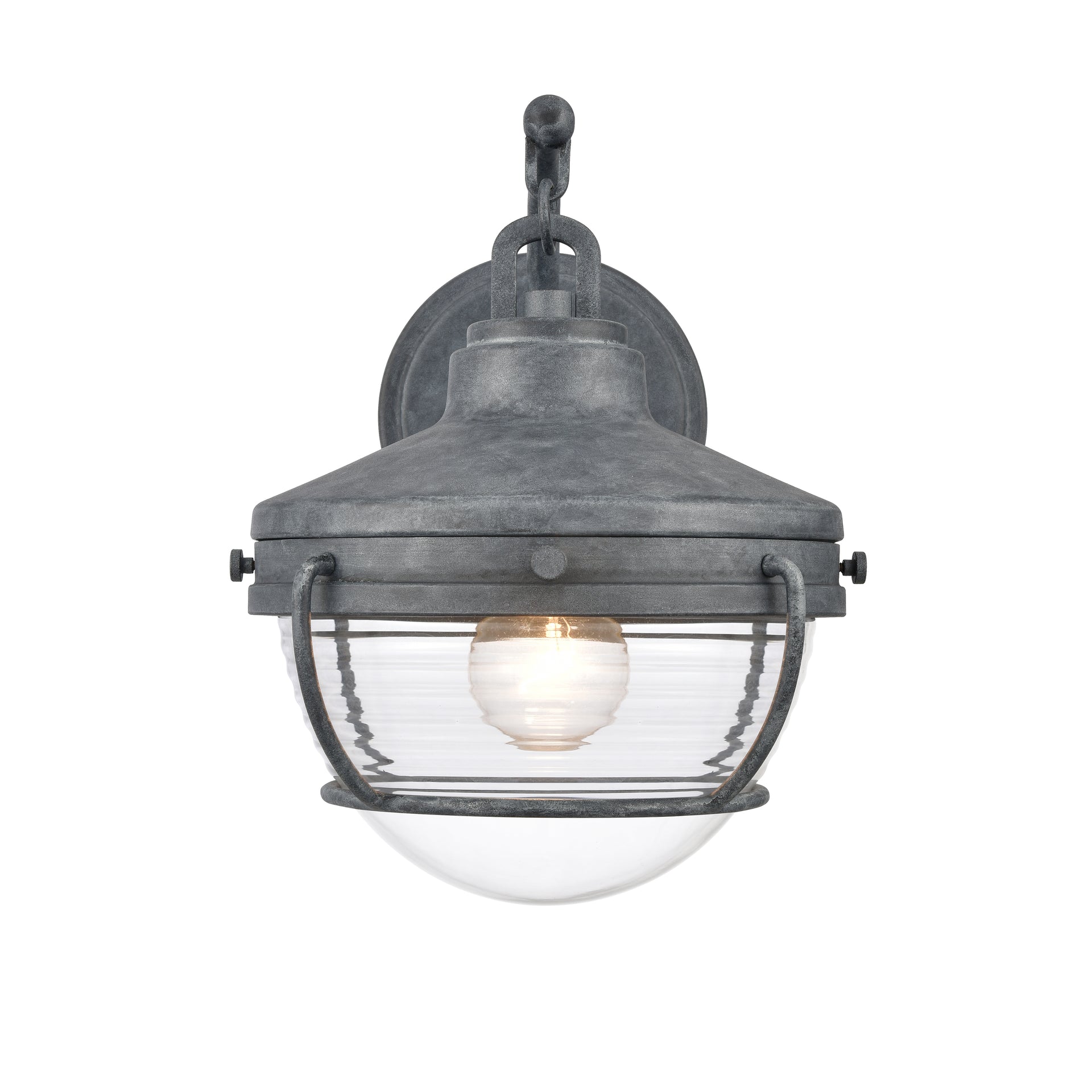 Eastport 12'' High 1-Light Outdoor Sconce - Aged Zinc