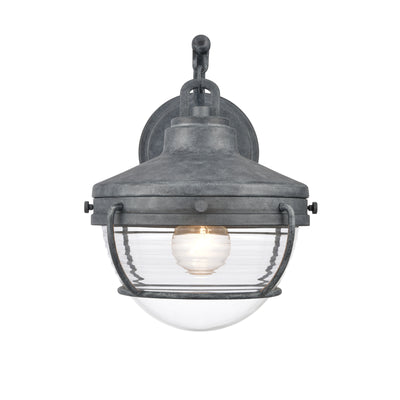 Eastport 12'' High 1-Light Outdoor Sconce - Aged Zinc