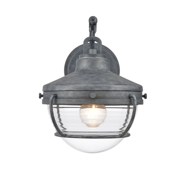 Eastport 12'' High 1-Light Outdoor Sconce - Aged Zinc
