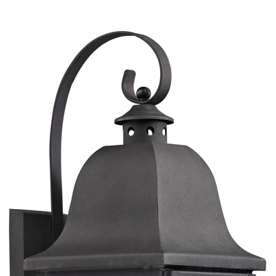 Forged Brookridge 30'' High 3-Light Outdoor Sconce - Charcoal