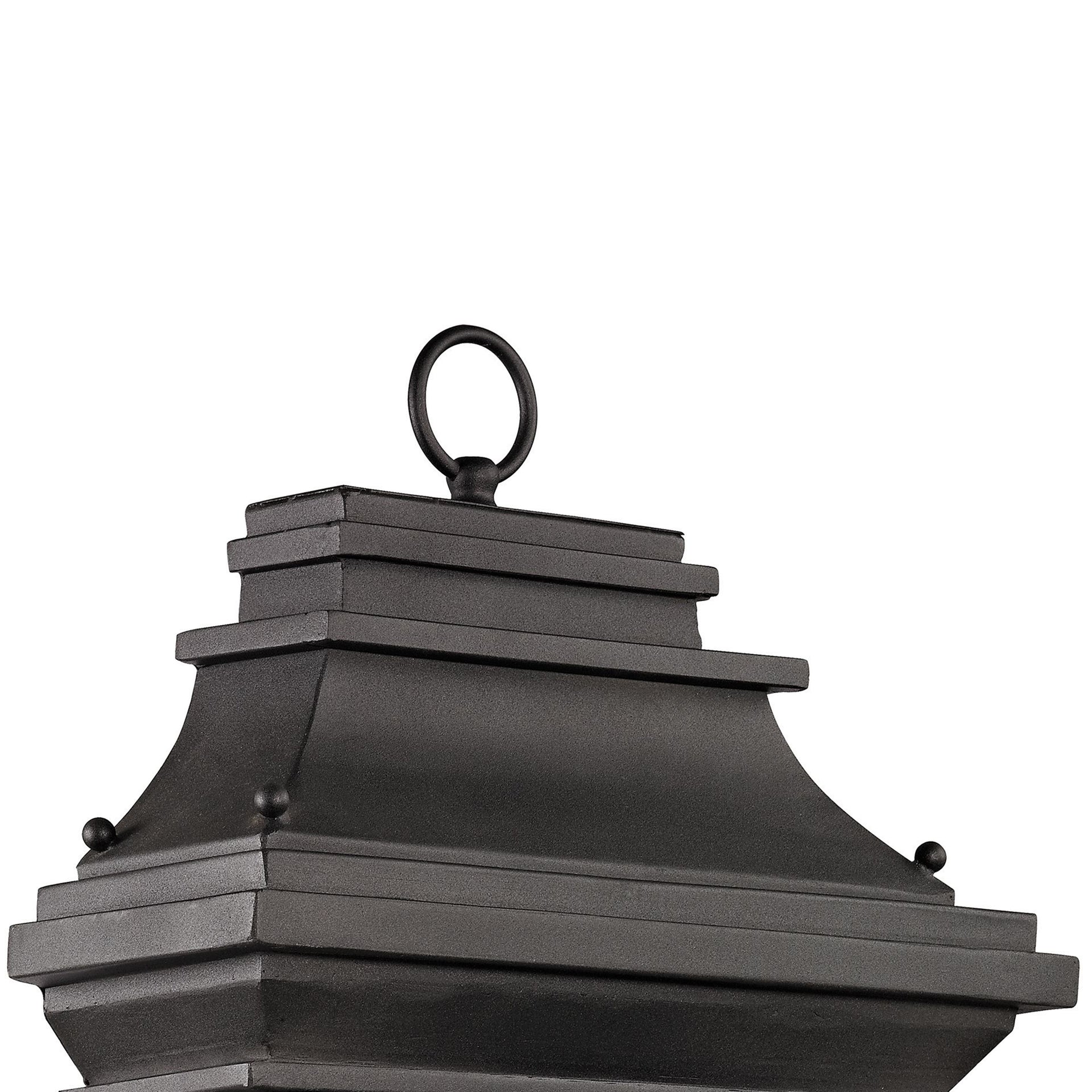 Forged Provincial 22'' High 3-Light Outdoor Sconce - Charcoal