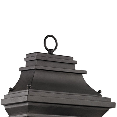 Forged Provincial 22'' High 3-Light Outdoor Sconce - Charcoal