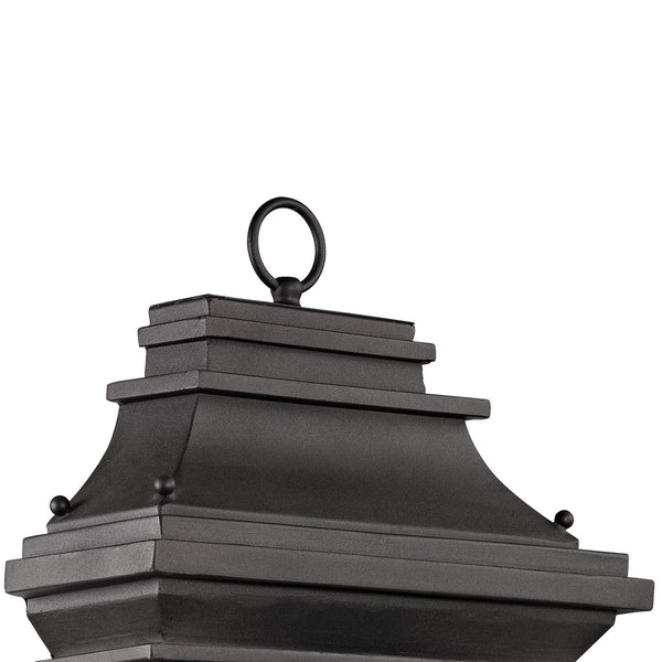 Forged Provincial 22'' High 3-Light Outdoor Sconce - Charcoal