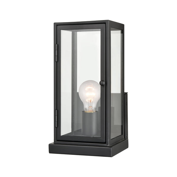 Foundation 12'' High 1-Light Outdoor Sconce - Matte Black
