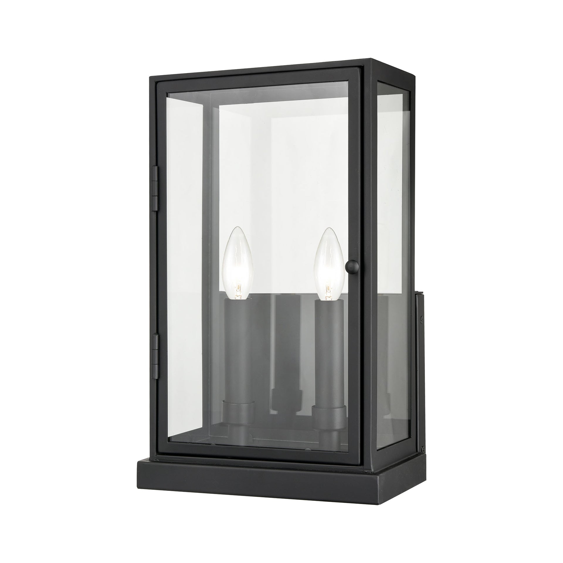 Foundation 15'' High 2-Light Outdoor Sconce - Matte Black