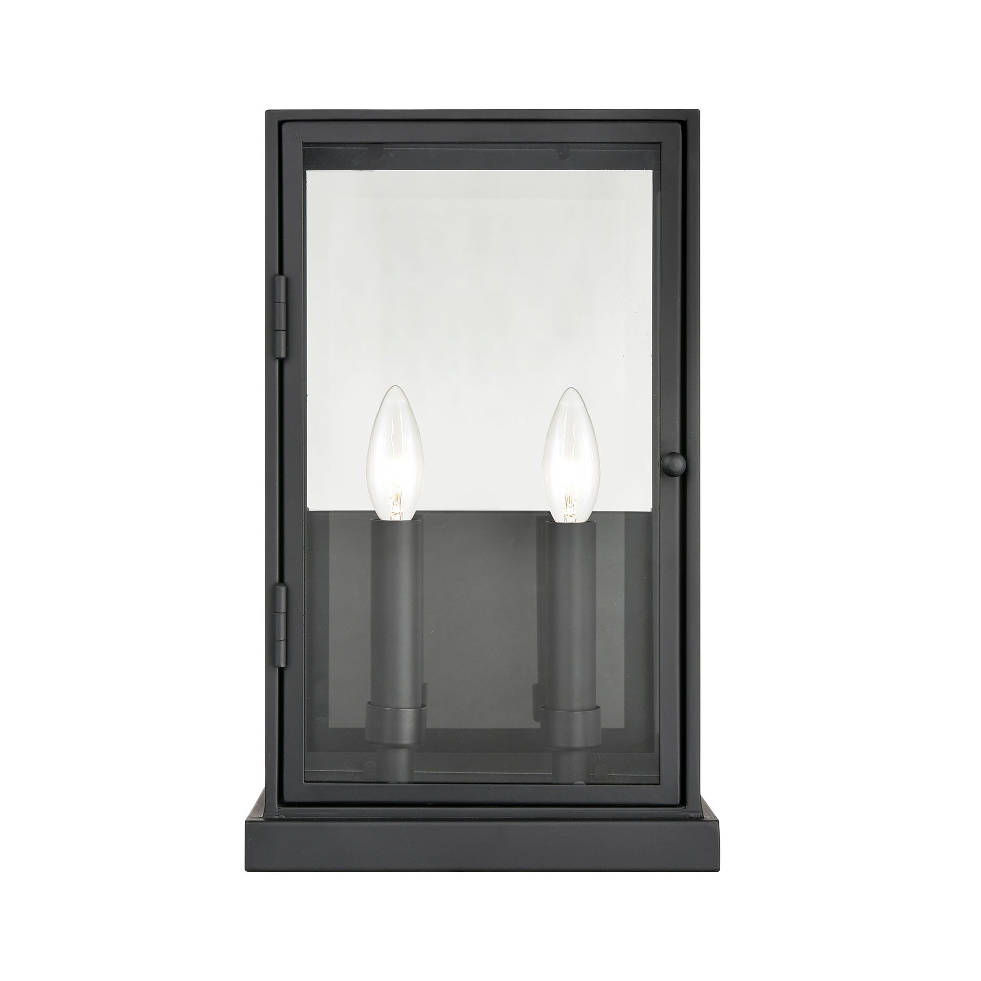 Foundation 15'' High 2-Light Outdoor Sconce - Matte Black