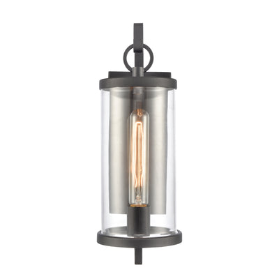 Hopkins 15.75'' High 1-Light Outdoor Sconce - Charcoal Black