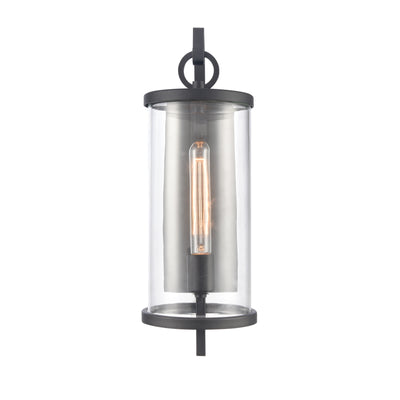 Hopkins 18'' High 1-Light Outdoor Sconce - Charcoal Black