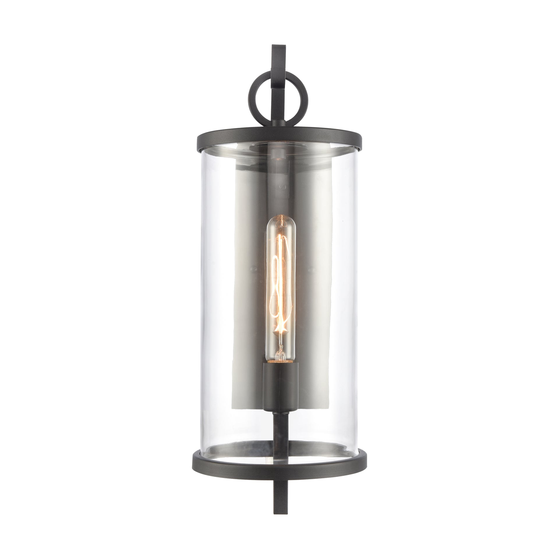 Hopkins 20.25'' High 1-Light Outdoor Sconce - Charcoal Black
